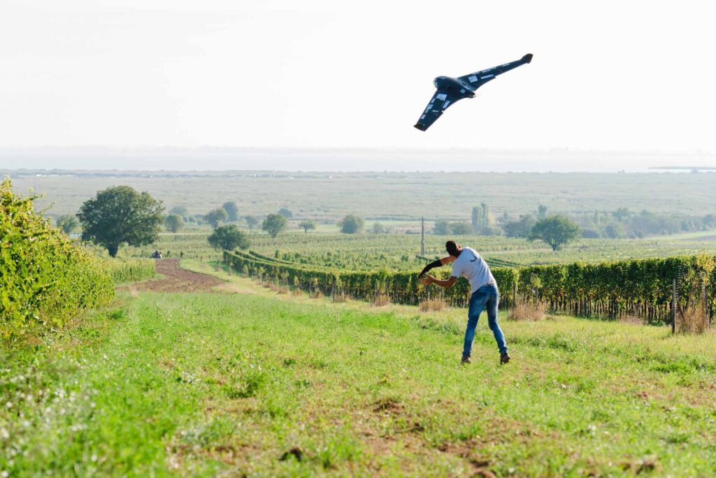 Spezialdrohne, Winzerfalke, beim Starten | Sonderlösungen