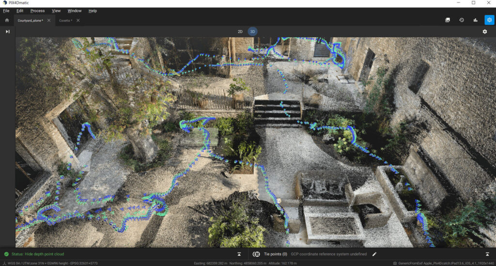 Pix4DMatic, 3D-Scan