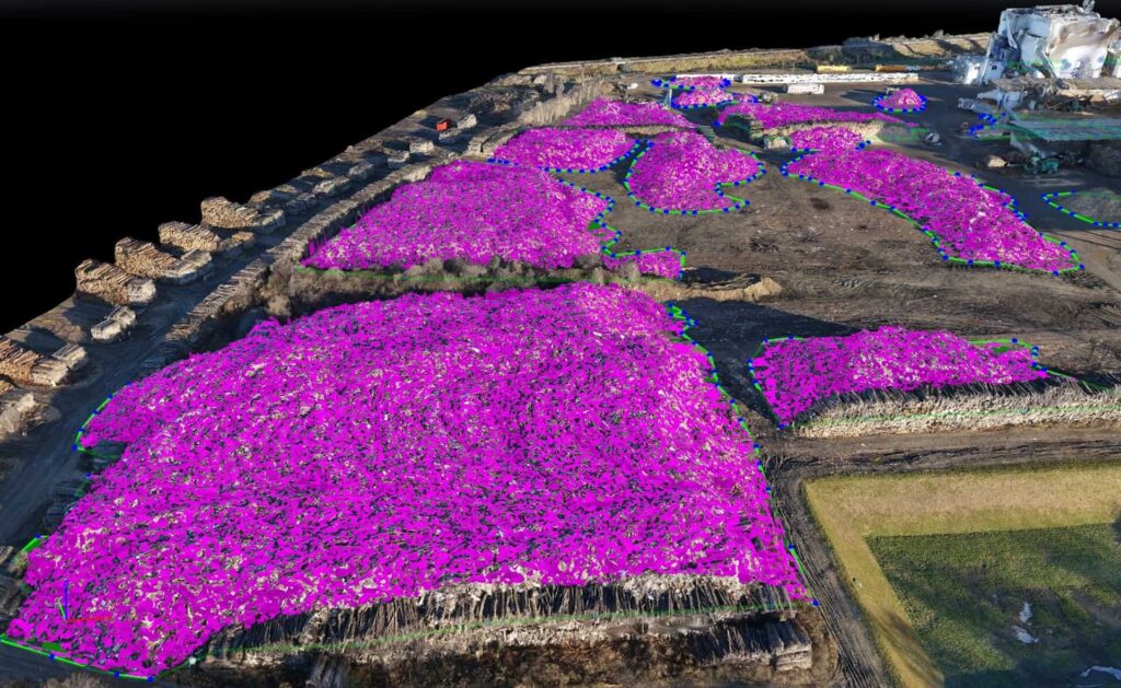 3D-Modell, Kubaturberechnung einer Deponie