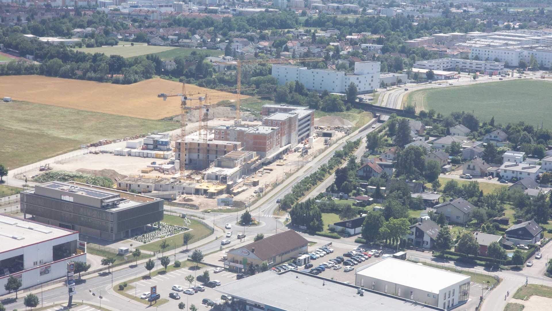Großbaustelle Wohnungsbau