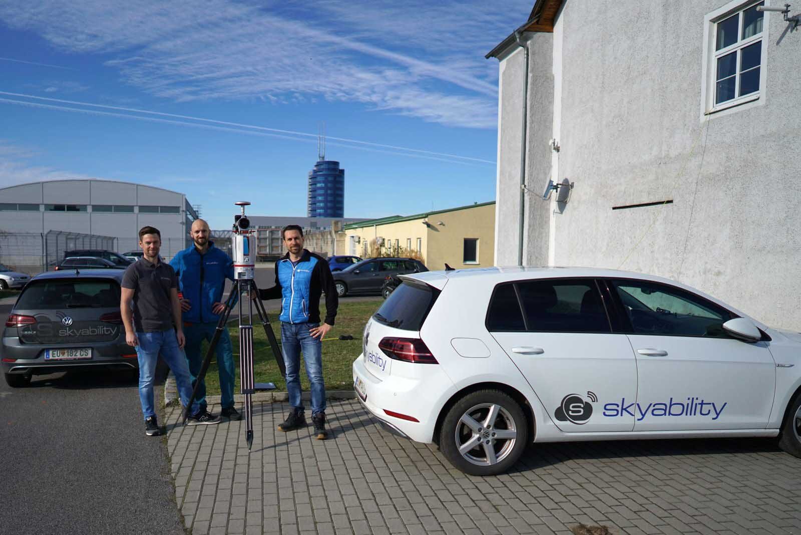 Skyability Führungsteam mit TLS RIEGL VZ400i